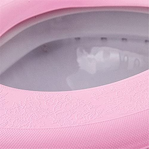 ZYYXB Weicher WC-Sitzbezug Wasserabweisende WC-Sitzmatte O-förmiges WC-Sitzkissen Zuschneidbarer WC-Sitzbezug Verdicken Sie warme WC-Sitzbezüge,Rosa – Bild 3