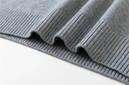 Men's Round Neck Long Sleeved Solid Color Sweater Soft Warm and Comfortable Top with A Base3