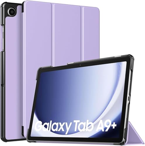 Image of EDNITA Smart Case Cover for Samsung Galaxy Tab A9+ /A9 Plus 11 Inch 2023, Slim Lightweight Stand Hard Back Shell Protective Cover for Galaxy Tab A9+ Tablet (Purple)