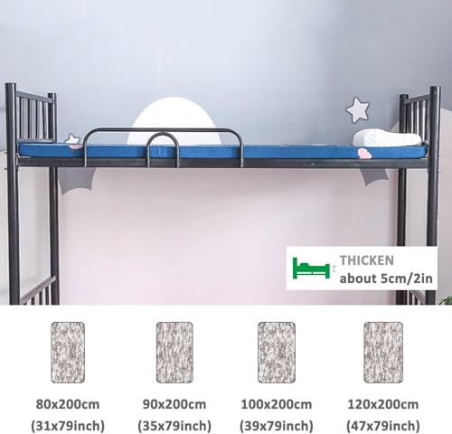 Surmatelas lit simple 80x190cm idéal pour optimiser le confort d'un studio