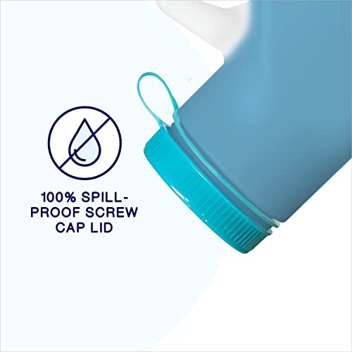 Medvance- Urinals For Men 1000Ml With Glow In The Dark Spill Proof Screw Cap Lid, Plastic Pee Bottles For Men, Male Urinals, Pee Container Men, Portable Urinal For Car, Elderly & Incontinence (2 Pack) #TOP3
