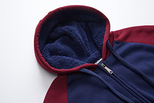 Image of Gary Com Heavyweight Sherpa Hoodies for Men, Thick Fleece Lined Full Zip Up Winter Warm Sweatshirts Work Jackets