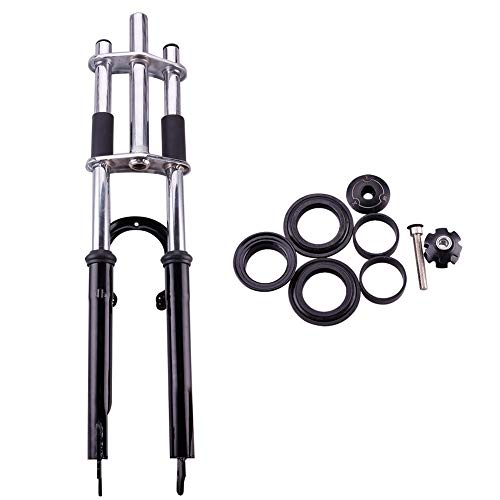 Niome Mountain Bike Front Fork 26\" Black Bicycle Forks Accessories Parts Cycling Bike Fork