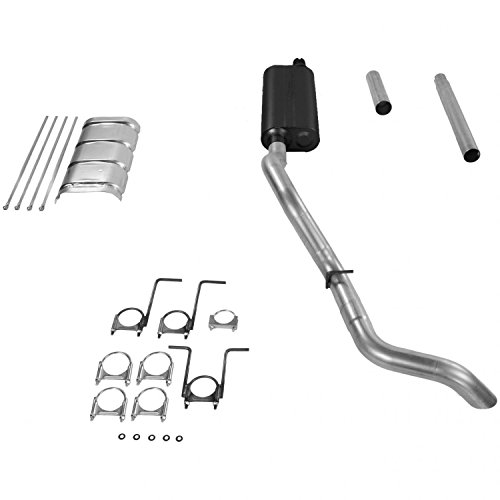 Image of Flowmaster 17198 Force II Cat-Back Exhaust Kit 3 Inch Aluminized Steel Compatible with 1987-1993 Ford F-250 /F-350 trucks with 7.5L engine and a 2.50 Inch catalytic converter