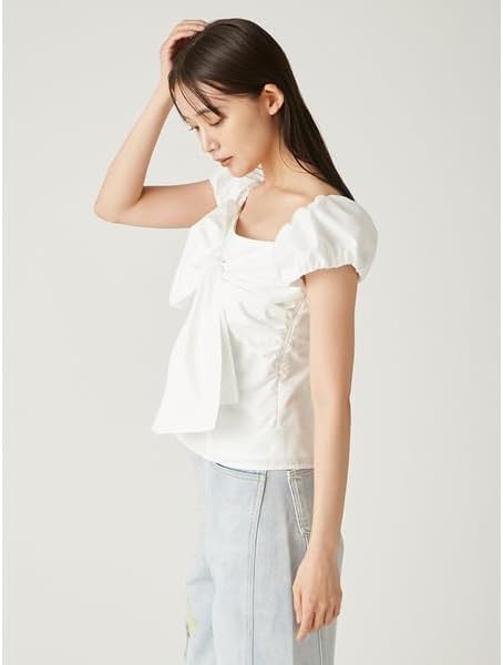 Amazon | [フレイ アイディー] リボンディテールトップス FWFB252014