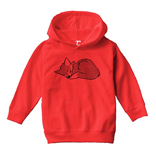 Sleeping Fox - Cute Adorable Toddler/Youth Fleece Hoodie