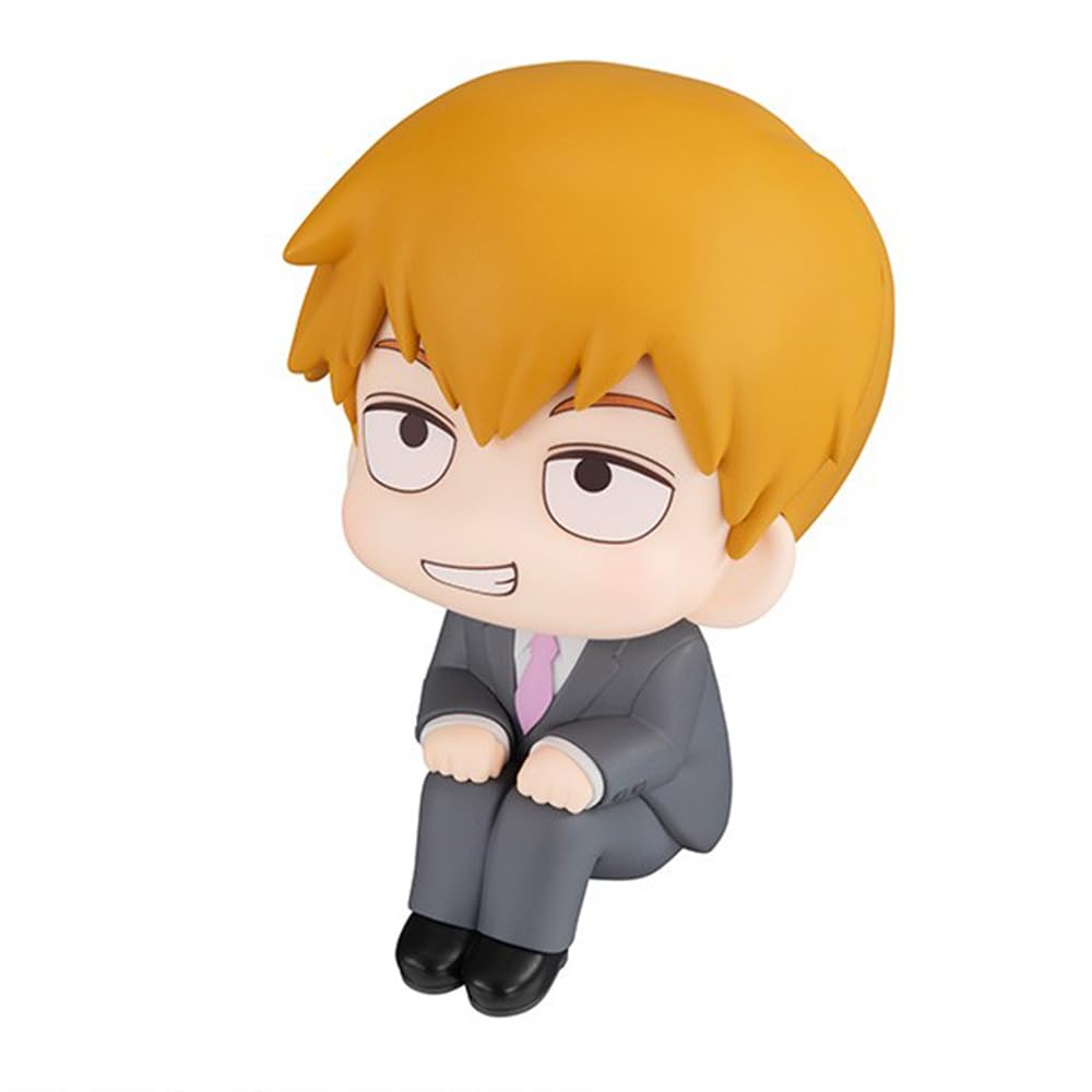 Tongyundacheng Anime Mob Psycho 100 Look Up Figure Kageyama Shigeo and Reigen Arataka PVC Figurine Model Desktop Ornaments 11cm