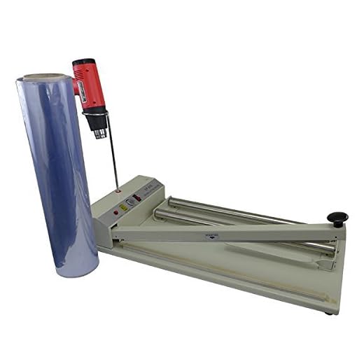 Easyway 24" Shrink Wrap Machine (Include Heat Gun and 500 Feet Shrink Centerfold Film