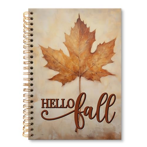 huester Fall Leaf Notebook Journal, Autumn Maple Leaf Journal Not...