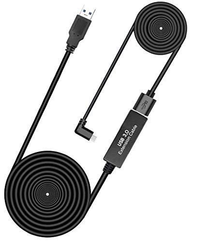 Oculus Quest Link Cable 26FT(8M), Extension Cable(5M)(No Power Supply) with Relay Amplifier Chip and USB 3.2 Gen 1 Cable(3M) (Cable Only)