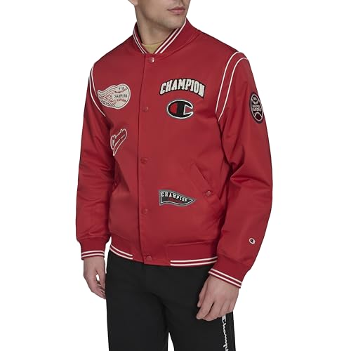Champion Men's Patch Varsity Bomber Jacket3