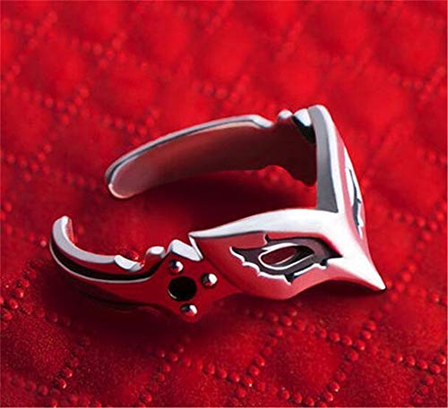 Anime P5 Joker Mask Ring 925 Sterling Silver Cosplay Adjustable Gift Us Size #7 8 Gift #TOP2