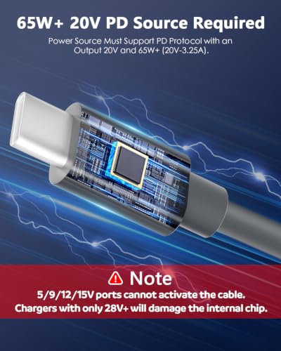 Image of Starlink Mini USB C to DC Power Cord, 50FT Starlink Mini Cable,Type C Input to DC 20V 5A Barrel Jack Cable Work with 100W PD Charger and PD Power Bank Waterproof 18AWG 15M