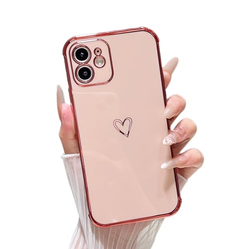 Coque iPhone 11 motif cœurs protection objectif appareil photo