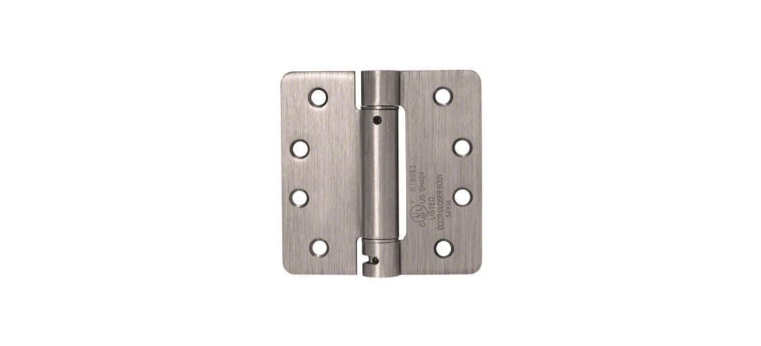 Charnière à ressort 4x4 antique nickel pour une fermeture douce de la porte de cuisine