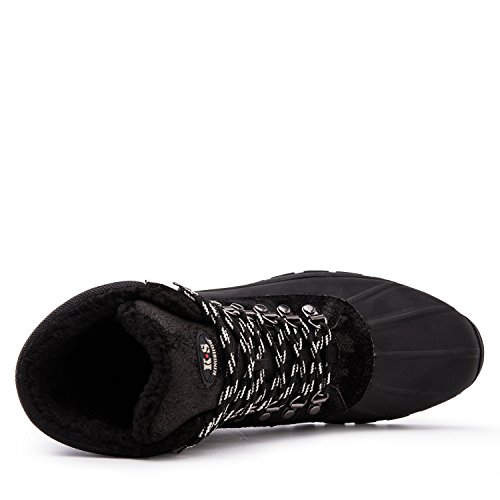 kingshow Men's 1705 Black Snow Boots 11 US