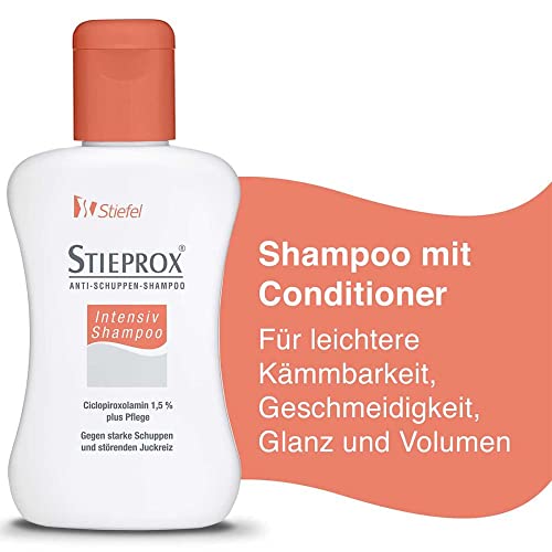 Stieprox Intensiv Shampoo, Ciclopiroxolamin 1,5 % plus Pflege, 100 ml, gegen starke Schuppen und störenden Juckreiz