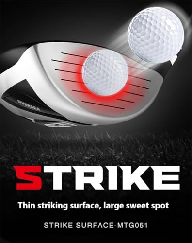 Golf Hybrid Club dla mężczyzn kobiet, Graphite Shaft Aluminium Head, Regular Flex, Lightweight & High Forgiveness, Easy Launch Fairway Wood Alternative dla początkujących i Plusy na polu