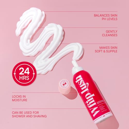 Image of Gush Beauty Whip Lush Body Wash | One-Step Exfoliate, Cleanse & Moisturise | Copper Peptides, Ceramides, Vitamin C, Hyaluronic Acid | Barrier building pH Balanced | Removes Tan & Body Acne | 200g