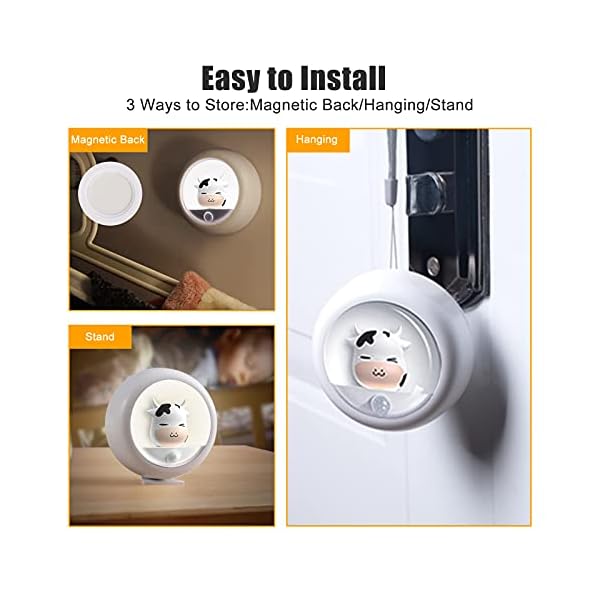 AIMILAR Rechargeable Night Light Motion Sensor LED Kids Night Lights for Bedroom Bathroom Stick on Wall Dimmable Baby… – Bild 5