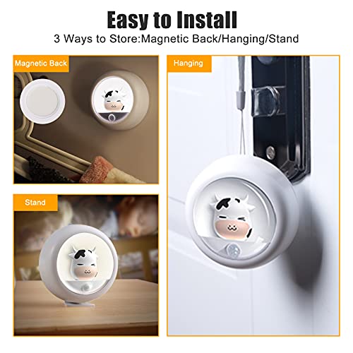 AIMILAR Motion Sensor Toilet Night Light, Rechargeable USB Bathroom Night Light for Kids & Baby - Image 4