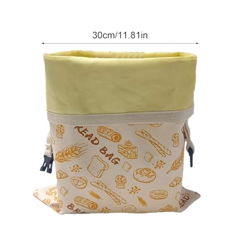 Bolsa de tela para pan reutilizable de algodón de cocina 4