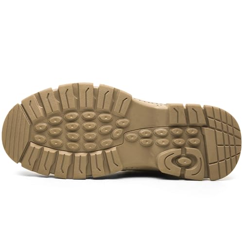 Image of ORISTACO Waterproof Steel Toe Work Safety Boots Lightweight Breathable Slip Resistant Construction Sneakers