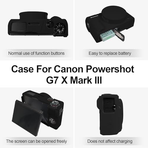 Funda de silicona para Canon Powershot G7 X Mark III miniatura 3