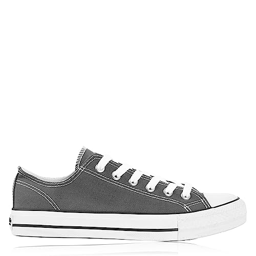 Image of Soul Cal Womens Canvas Low Shoes Charcoal 5 (38)