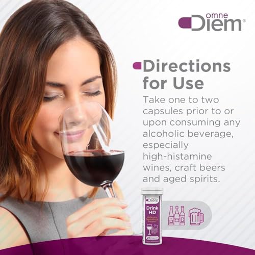 Omne Diem DrinkHD 20 Count 3 Pack - Diamine Oxidase - DAO Enzyme in a convienant Carry Package. - Thumbnail 6