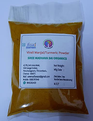 Sree Madhava Sai Organics Virali Manjal Powder/Turmeric Powder - 50 Grams (B099Z9N6MG) Amazon Price History, Amazon Price Tracker