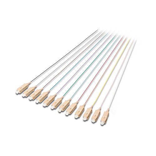 DIGITUS FO Pigtails - 12 pièces - SC - Simplex - OM3 - code couleur DIN IEC 304 - Fibre-Optic - technique de réseau - longueur 2m