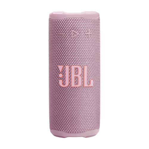 JBL Grip, Enceinte Bluetooth compacte, AI Sound Boost, étanche et resistante à la poussière IP68, éclairage d’Ambiance, 14 h d’autonomie, Connexion Multi-Enceintes Auracast, app JBL Portable, Rose