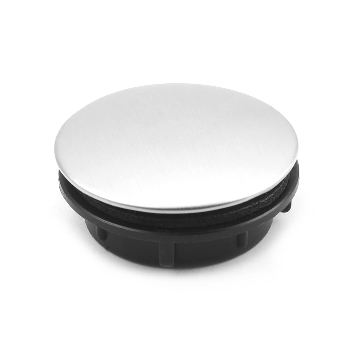 MroMax 3-Pack Stainless Steel Sink Faucet Hole Covers - Fits 1.22" To 1.57" Diameter Holes, Short Thread, Easy Install