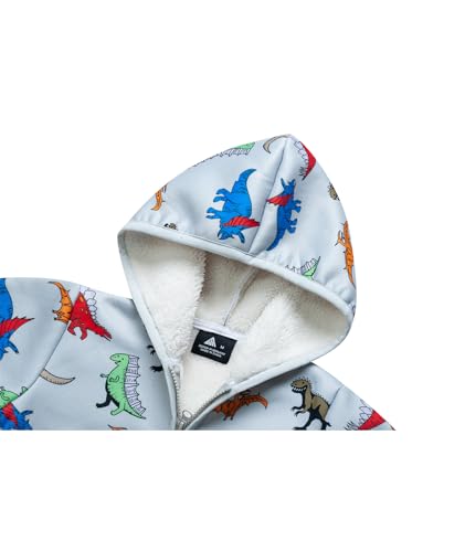 JACKETOWN Boys Girls Hoodie Sweatshirt Toddler Zip Up Fleece Sherpa Lined Jacket Thick Warm School Hooded Outerwear3