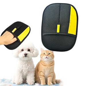 Guantes eliminadores de pelo de mascotas para gatos y perros: guantes electrostáticos de aseo para gatos y perros, lavables y reutilizables, guantes de eliminación de pelo para sofá limpio, alfombra