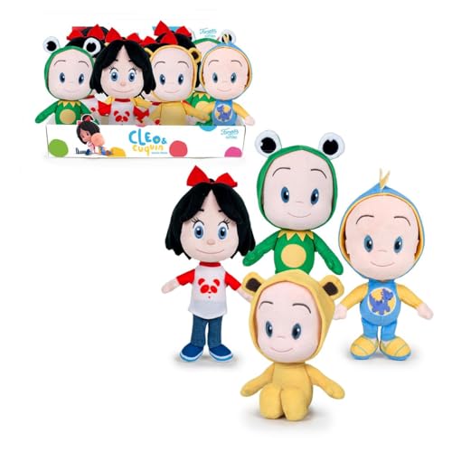 Cleo & Cuquín - Peluche Aleatorio de 20 cm, 3 Peluches Diferentes de Cuquín de la Familia Telerín, Suave Textura con Detalles, Regalo para Cualquier Edad, Famosa (760014770)