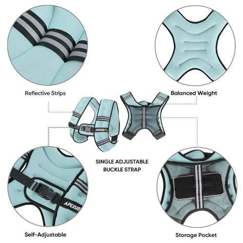 Image of APEXUP Weighted Vest Men Women, Weight Vest for Women Workout Equipment for Strength Training Running