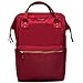 Lily & Drew Casual Travel Daypack School Backpack for Men Women and Laptop Computer, with Doctor Style Top Opening (V4 Black Medium)