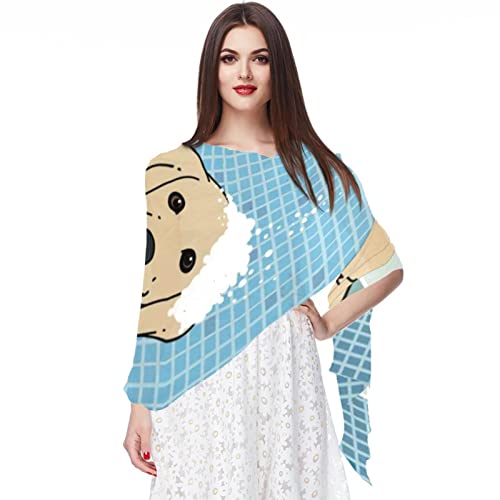Foulard Corgi en mousseline de soie, l'accessoire idéal des sorties