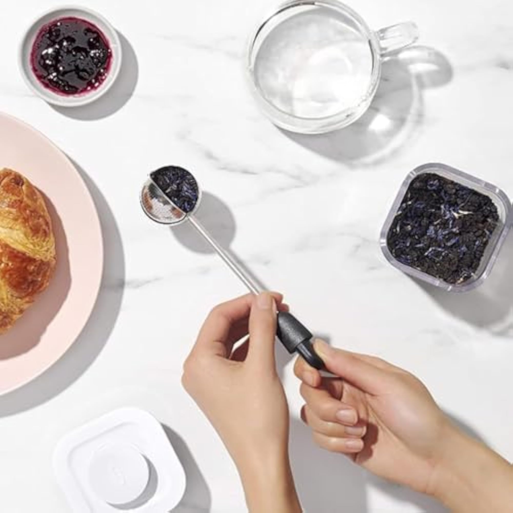 Rotary Tea Separator Filter Spoon, Multi-Purpose