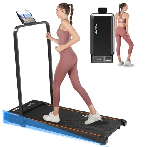MODIDA 3-in-1 Treadmill for Home, Portable Walking Pad with Hand