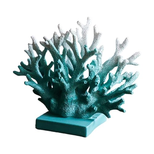 de coral costero, decoración del mar de resina, estatua náutica realista para uso en gabinete de vino, baño, acento inspirado, coral decorativo para el patio de la sala de exhibición del hogar