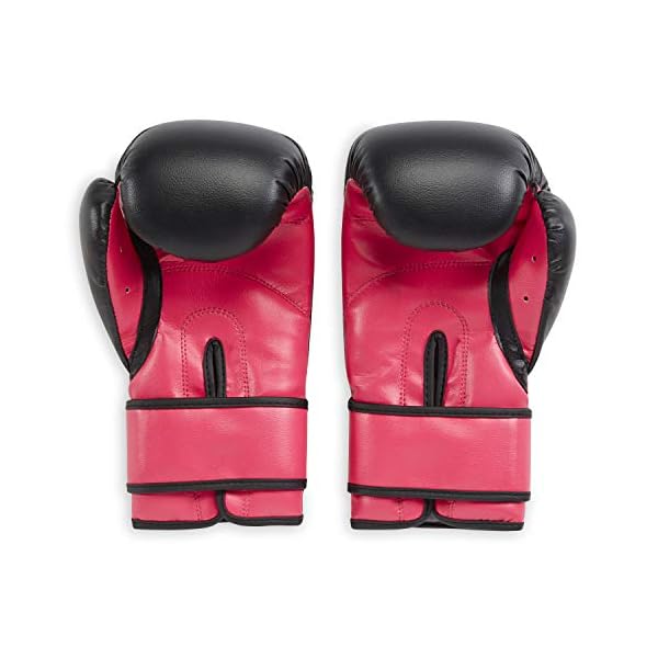 FILA Accessories Boxing Gloves for Men & Women - Kickboxing, Heavy Bag Punching Mitts, MMA, Muay Thai, Sparring Pro Training Equipment (10 oz, Victory, Pink)