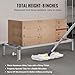 Happybuy Aluminum Dunnage Rack, 48” x 20” Commercial Food Floor Rack, 8” Off the Floor, 1000 lbs Capacity All-Welded Aluminum Storage Rack for Restaurants, Kitchens, Garages & Vehicles