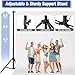 Heavy-Duty Backdrop Stand 10x8.5 ft, Upgrade Telescopic Adjustable Photography Backdrop Stand for Parties, Stage Decoration Stand with Clamps, Sandbags, Carring Bag