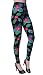 VIV Collection Regular Size Printed Brushed Leggings (Tropical Floral)