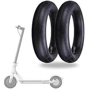 Chambre à air Xiaomi M365, 2pcs 8 1/2 Pneus de Scooter Electrique, Double épaisseur, Valve Renforcée, Pneu anti-Crevaison de Remplacement de Roue de Chambre à air pour Scooter Xiaomi M365