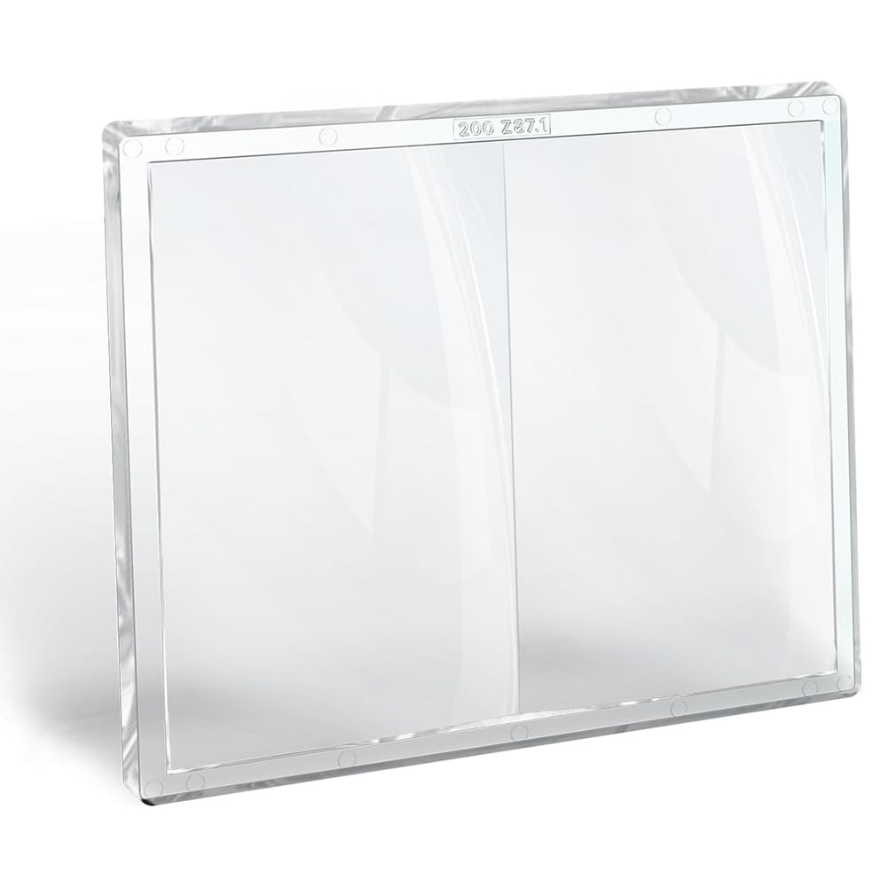 Bloepum 2 EACH Magnification Welding Lens, 2.0 Cheater Lens, 3.54 Inch X 4.25 Inch, Compatible with Most Welding Helmets