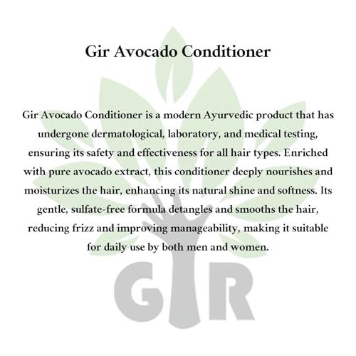 Image of GIR Avocado Conditioner - Luxuriously Gentle Cleansing & Smoothing Hair Conditioner for Women & Men (500 Ml)